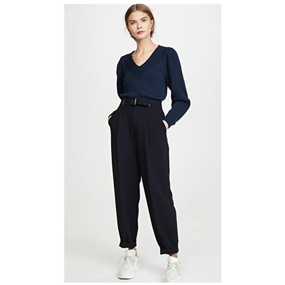 BROCHU WALKER Kara Vee Sweater in Navy - Picture 5 of 15